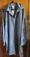 Mountain Man, Longhunter, Reenactor Shirt, Navy plaid, Lg