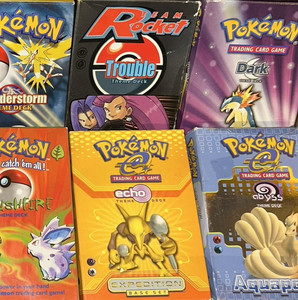 1999 - 2002 Pokemon Card Game (TCG) Vintage Empty Theme Deck Boxes WOTC No cards