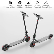 LADPED ADULT FOLDING ELECTRIC SCOOTER, 8.5INCH 350W 19MPH 5.2AH/10.5 AH ESCOOTER