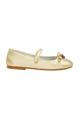 Monnalisa Ballerinas Mädchen Schuhe Kinder Gr. EU 32 Gold Mädchen Neu