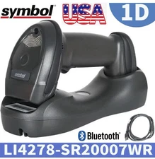 Zebra Symbol LI4278-SR20007WR USB Wireless 1D Handheld Barcode Scanner W/ Cradle
