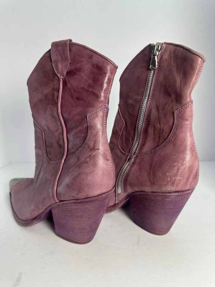 Botas vaqueras de cuero para mujer Free People. Lavanda. Talla 9 1/2. Nuevo. Foto 3 de 4