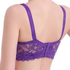 Lace Bra Women Full Cup Adjustable Thin Plus Size Soft Large B C D Cups