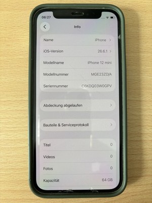 Apple iPhone 12 mini A2399 (CDMA + GSM) - 64GB - Grün (Ohne Simlock) (Dual-SIM)