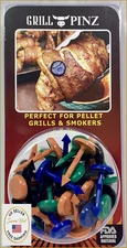 GRILL PINZ 32-Pack Essential Grilling Pins - Combine Food, Easy Flip, Reusable