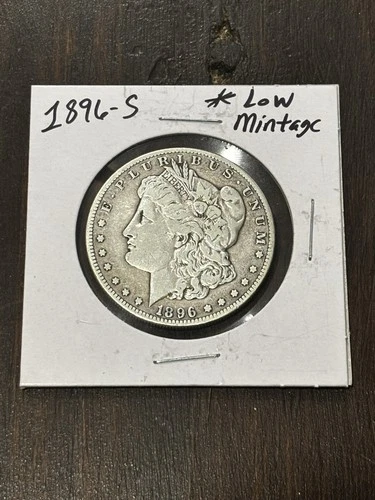 1896-S MORGAN SILVER DOLLAR ✪ BEAUTIFUL COIN ✪ BU GEM ✪ 90% SILVER ✪ LOW MINTAGE