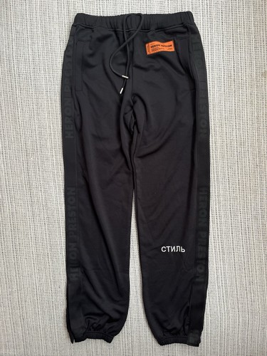 Heron Preston Logo Track Pants - Mens UK XS - Black £310 RRP!