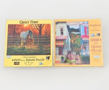 Lot of Two SunsOut 1000 Piece Jigsaw Puzzles Brand New Sealed