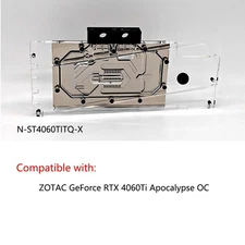 Granzon GPU Water Block For ZOTAC GeForce RTX4060Ti Apocalypse OC N-ST4060TITQ-X