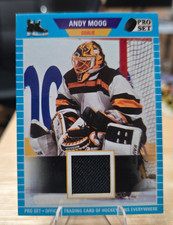 Andy Moog 2021-22 Leaf Pro-Set Memorabilia Card # PSM-05 Light Blue Bruins