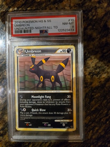Umbreon graded PSA 8 for sale on eBay