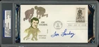 TOM LANDRY signed hand colored first day cover | Cowboys - autograph PSA/DNA HOF