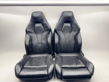 14-2018 Bmw X5m F85 Black Leather Power Heat Cool Front Seat Set Cushions Only
