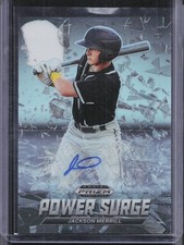 2021 Panini Prizm Draft Picks #PS-JM Jackson Merrill Power Surge Auto