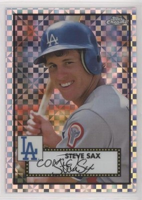 2021 Topps Chrome Platinum Anniversary X-Fractor Steve Sax #690 r0j