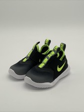 Nike Baby Toddler Flex Running Shoes Pull On Black Volt AT4665 019 Size 6C