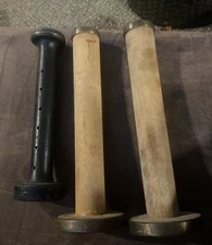 Antique Industrial Wooden Textile Sewing Spool Wood (10" Set(1  8.2/3") Lot Of 3