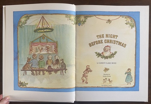 The Night Before Christmas By Tasha Tudor, Vintage 1982 Hardcover - Foto 2 di 9