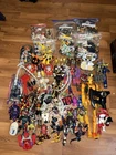 Huge Power Rangers, Transformers Vtg Action Figures Lot With Many Accessories