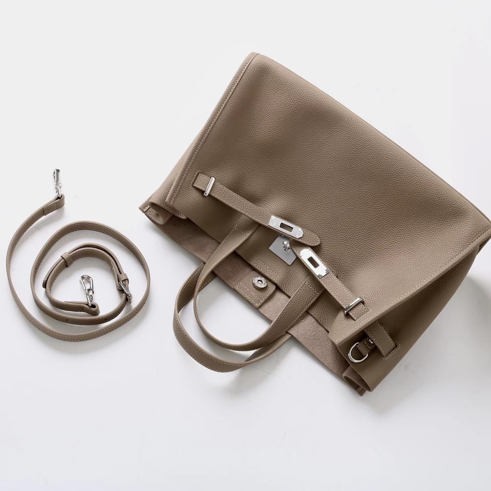 Premium Genuine Leather - Cowhide Leather Women Tote Bag &ndash; Laptop Work Tote