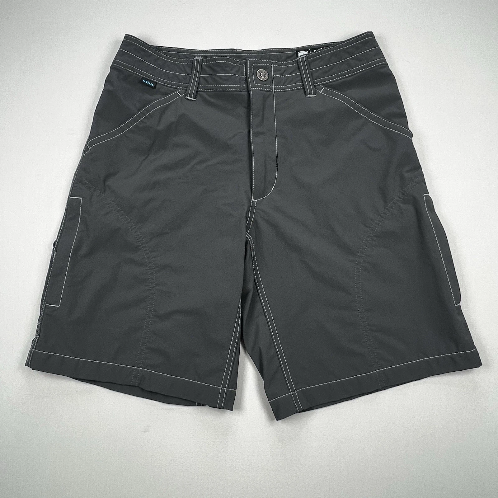 Kuhl Shorts Men's Size 31 Gray Outdoor Hiking Camping Stretch 10" Inseam