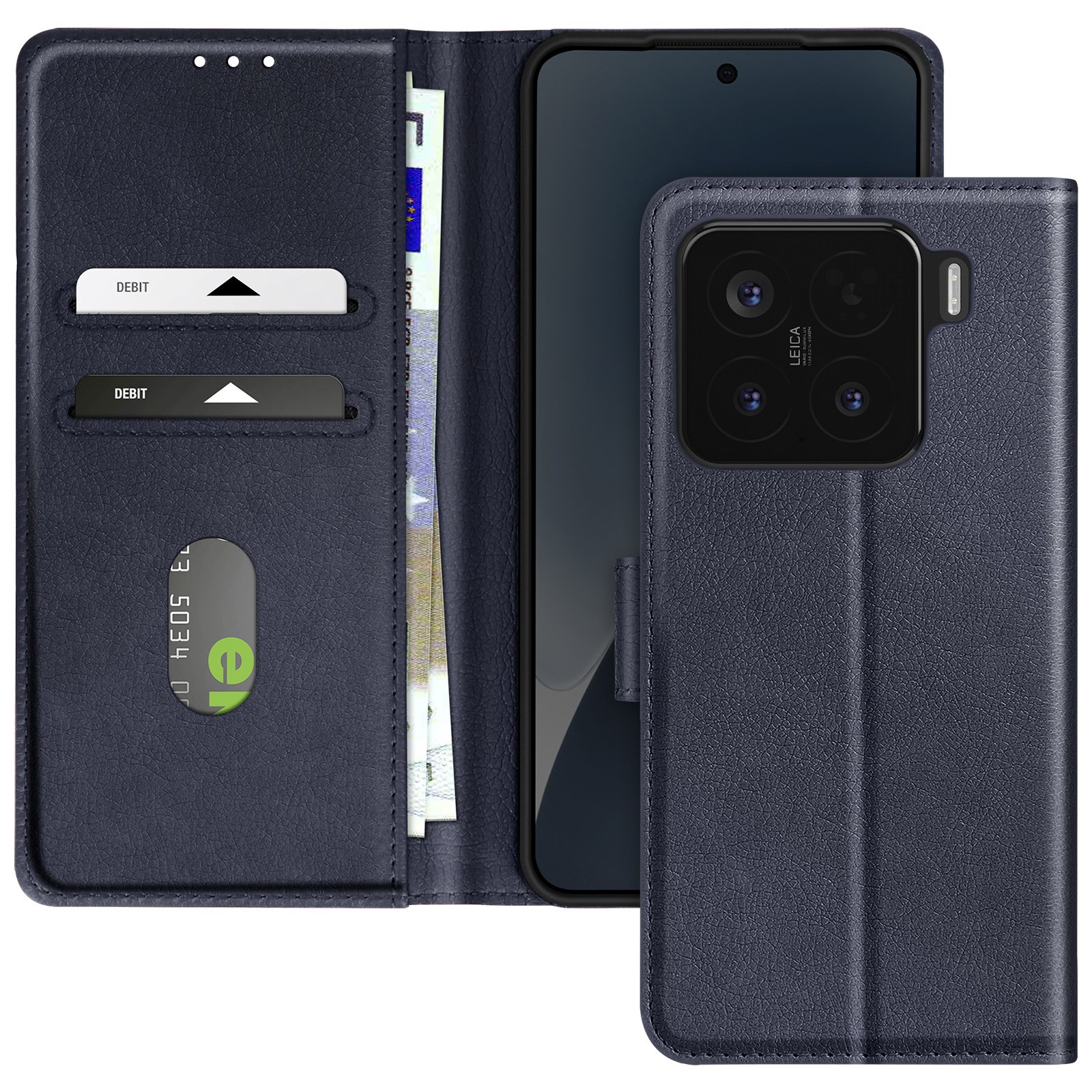Housse Xiaomi 15 idéale pour trajets en train avec fonction vidéo bleu nuit Avizar