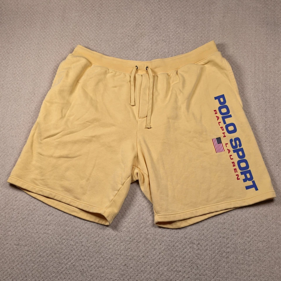 Pantalones Cortos Polo Deportivos Ralph Lauren Polares Para Hombres 3XB Grandes y Altos Logotipo de Bandera Deletreada Foto 2 de 4