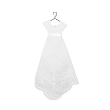 CTM Women's Wedding Dress Handkerchief