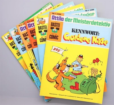 Bastei Comic Attila der Meisterdetektiv, Jolle u.a. Auswahl Humor Comic Album - Bild 1 von 4