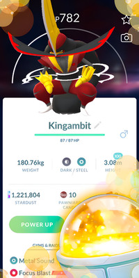 Kingambit XXL + Lucky Trinket | Pokemon Tr-de Go
