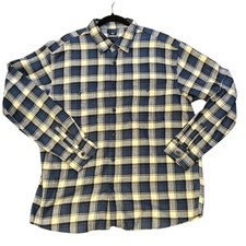 Uniqlo Men's Checkered Plaid Cotton Shirt Size XL – Warm Stylish Comfortable