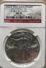 2011  1 Oz Silver American Eagle NGC MS70 -25th Anniversary