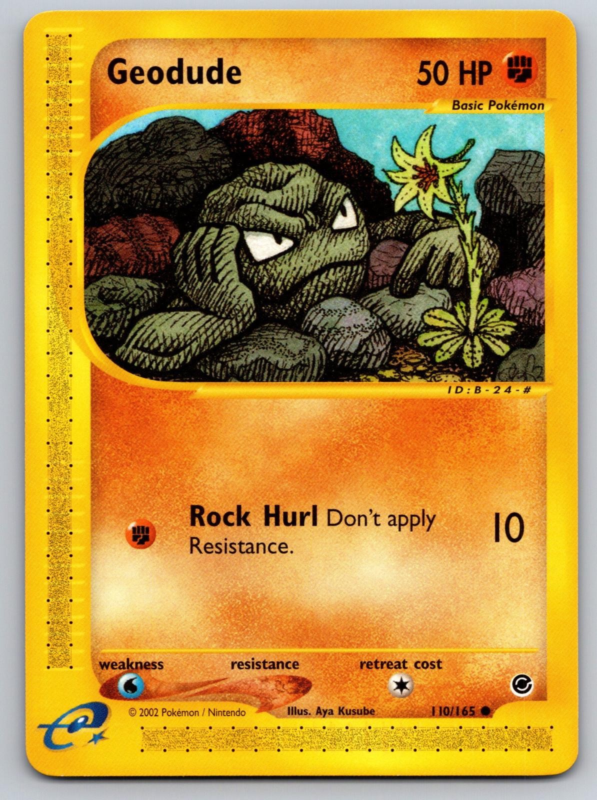 Geodude 110/165 Common Expedition Base Set Pokemon LP