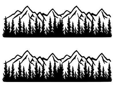 BERGKETTE Vinyl Aufkleber Grafik Decals Auto Schmutz Camper Van Wohnwagen 24''