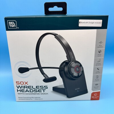 Delton 50X  Wireless Noise Canceling Bluetooth Mono Headset With dongle