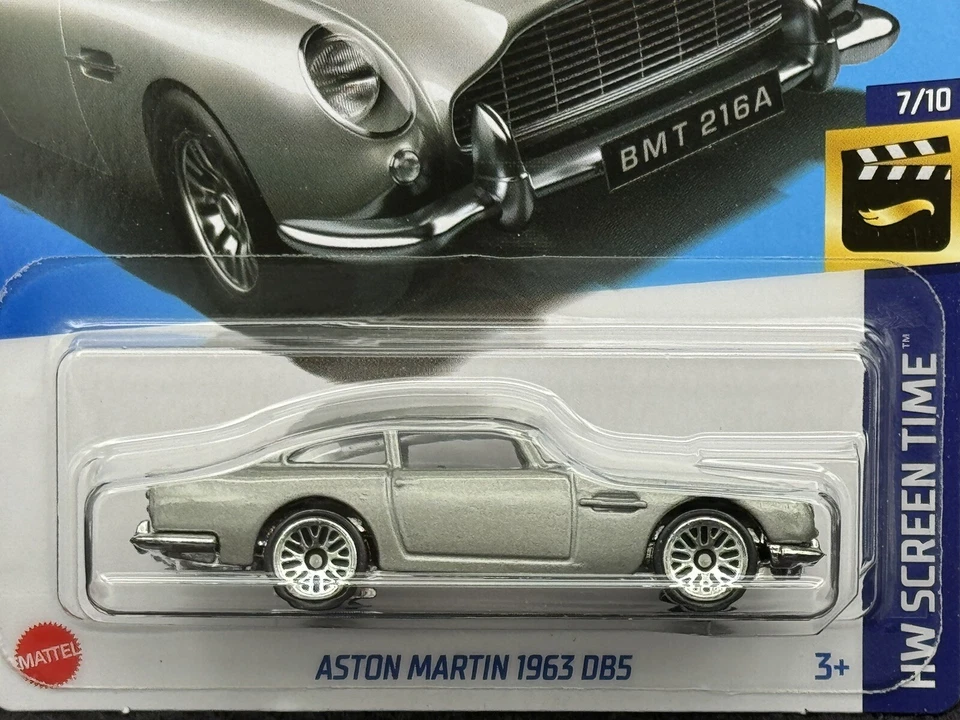 Tiempo de pantalla Hot Wheels 2024 HW 7/10 Aston Martin 1963 DB5 6OLDFINGER Bond 007 Foto 2 de 4