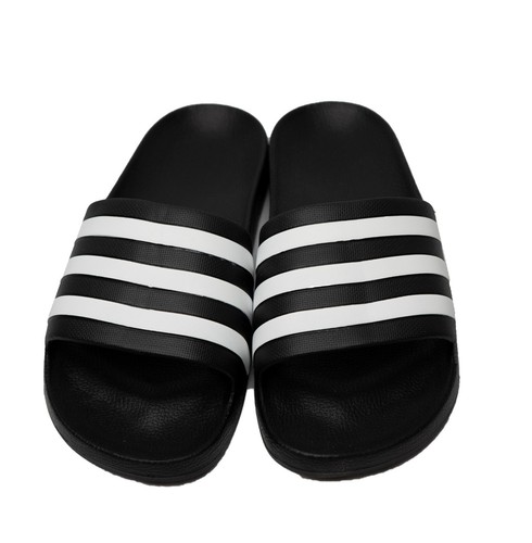 Adidas Unisex-Adult Adilette Aqua Swim Black Slide Sandals Logo Slippers F35543 - Picture 5 of 7
