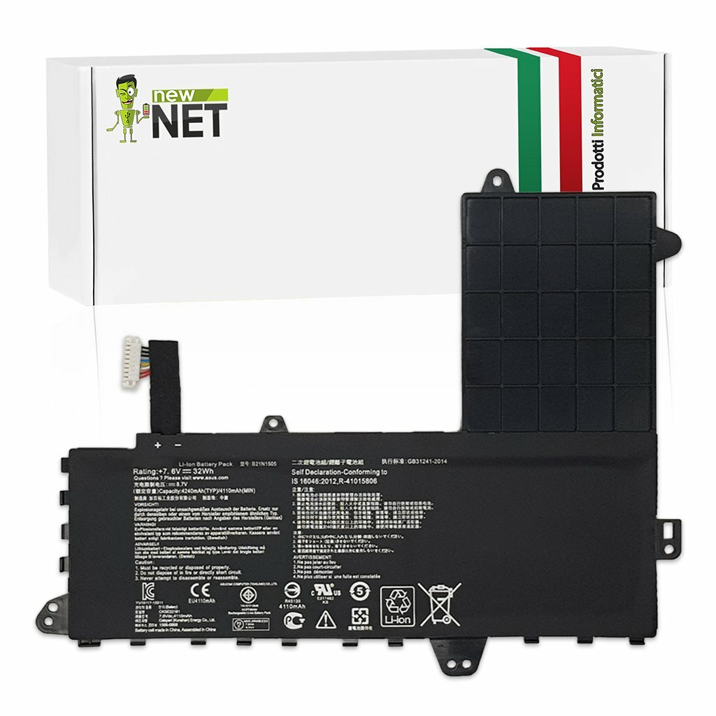 Batteria Asus B21N1505 Compatibile E502SA E402SA | Alta Capacità 4240mAh
