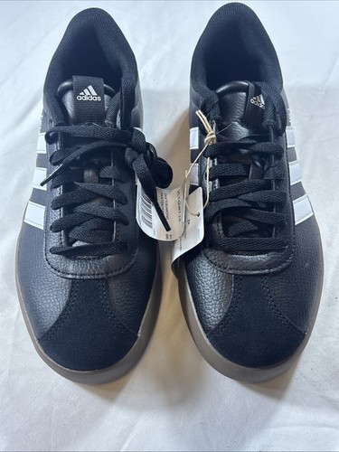 Size 8 - adidas VL Court 3.0 Black White Gum W - Picture 3 of 7