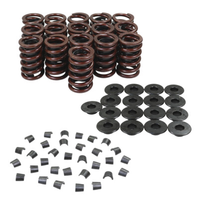 Valve Spring Kit With Locks & Steel Retainers For Chevy SBC 327 350 400 550 Engines