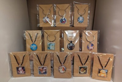Pokemon Cabochon Pendant Custom Keychain/Necklace YOU CHOOSE