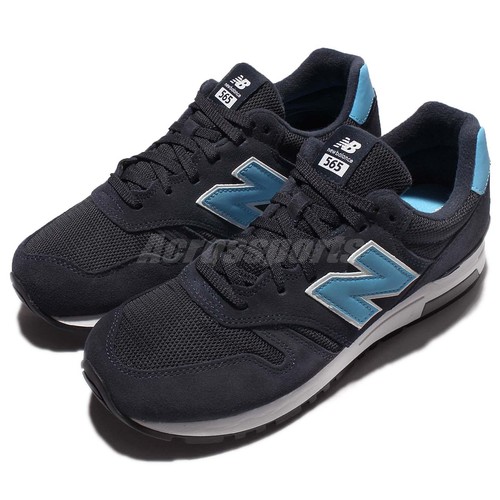 new balance ml565wn d navy blue white mens run