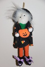 Halloween Witch Pumpkin Stuffed Plush Decoration by Fun World