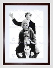 Photo Black White Harpo Groucho Marx Brother Framed Wall Art Print