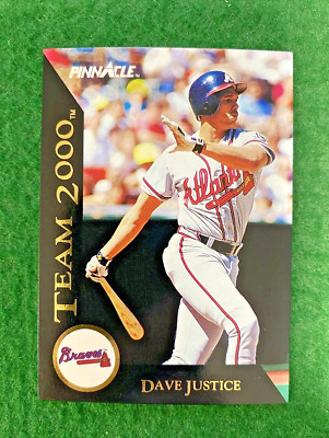 1992 Score Pinnacle #9 SP Team 2000 Dave Justice Atlanta Braves MLB