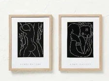 12.8" x 16.8" 2pk Woman Framed Under Plexi - Opalhouse Jungalow Pictures Prints