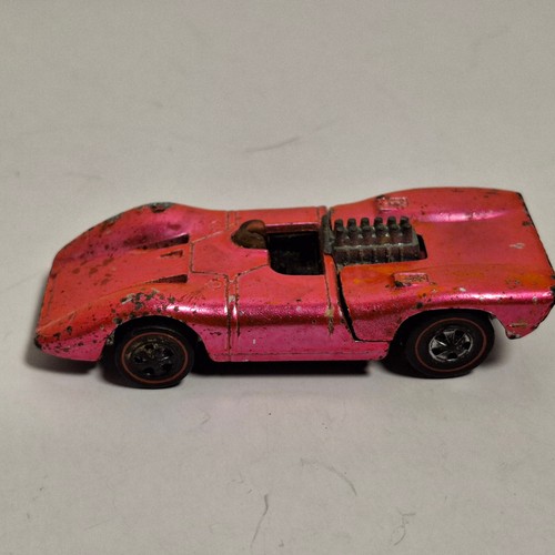 Hot Wheels Redline Ferrari 312P Nuclear Pink 1969 / Pivot Hood / ohne Decals