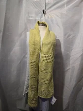 Long Wool Blend Rectangle Scarf Neck Warmer Neck New Handmade Crocheted