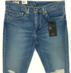 Levis Premium 511 Slim Stretch Big E Distressed Light Blue Jeans Men 30,34 Ni1-1 | eBay