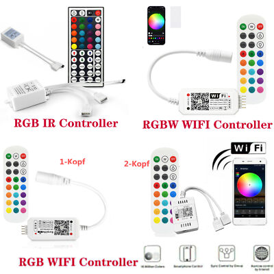 WiFi Remote RGB RGBW Led Strip Controller Dimmar Timer f. Android Echo Alexa IOS